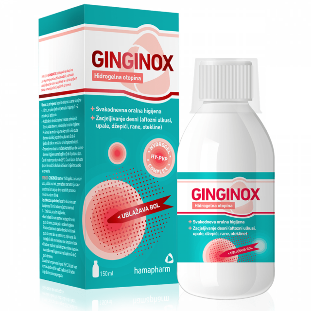 HAMAPHARM GINGINOX HIDROGEL OTOPINA 150ml